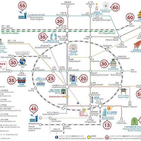 Eslead Hotel Namba Ebisu West Osaka Ngoại thất bức ảnh